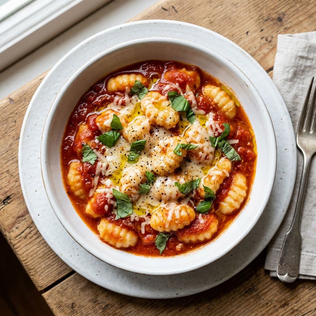 Gnocchi Mittomate-Parmesan-Sauce