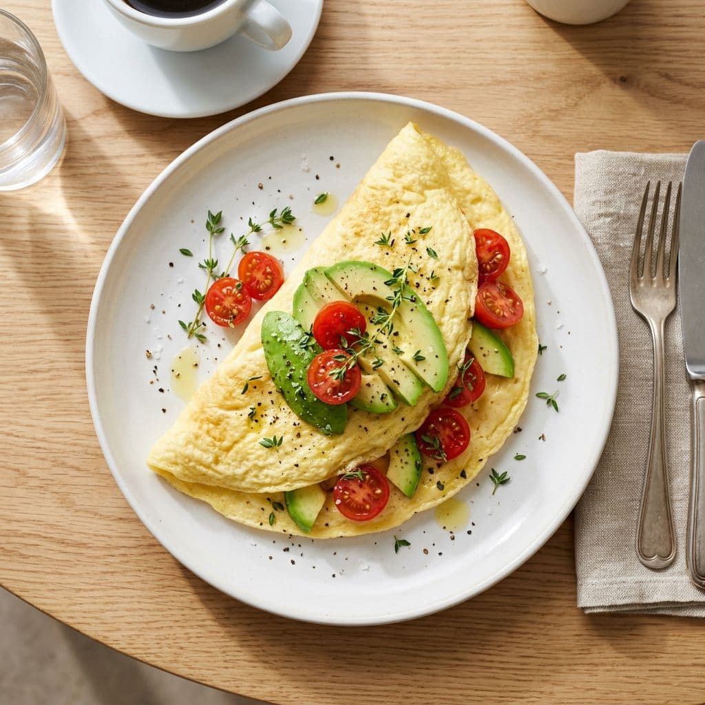 Skyr-Omelett mit Avocado